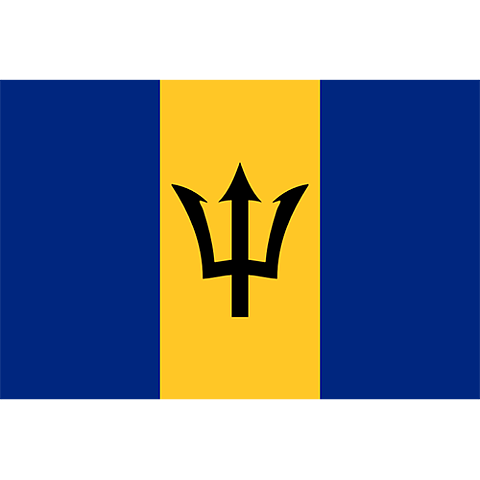Nationsflagga Barbados