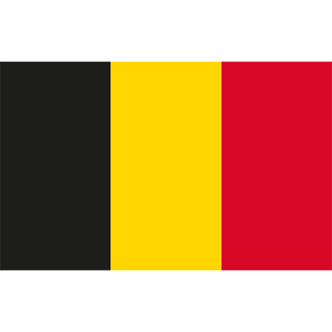 Nationsflagga Belgien