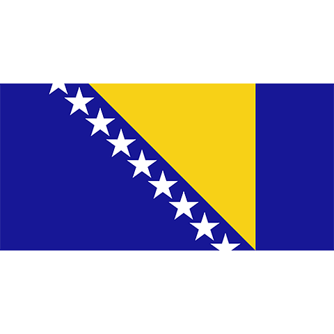 Nationsflagga Bosnien och Hercegovina