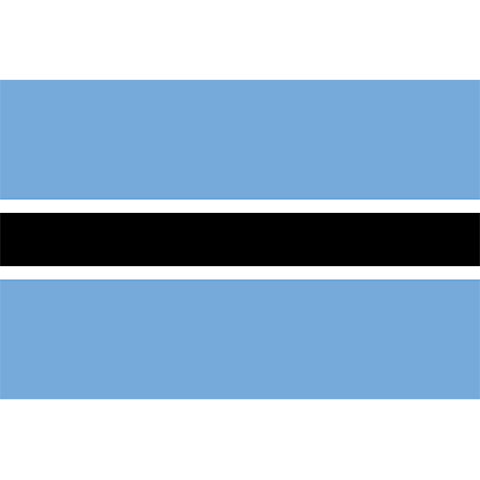 Nationsflagga Botswana