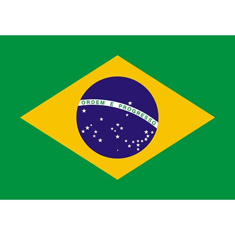 Nationsflagga Brasilien