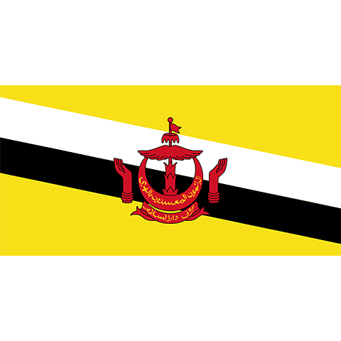 Nationsflagga Brunei