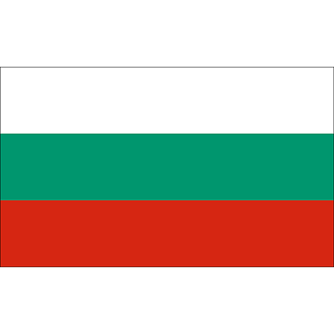 Nationsflagga Bulgarien