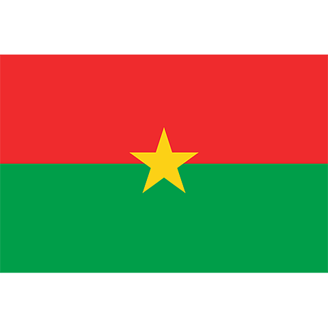 Nationsflagga Burkina Faso