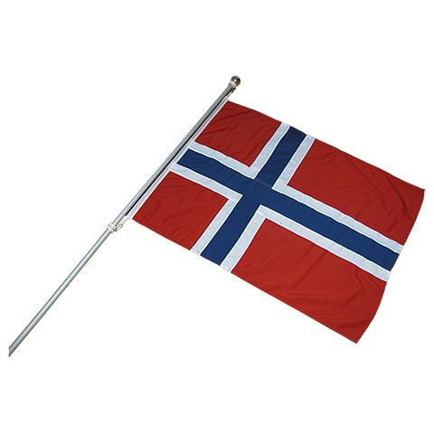 Fasadset Norge Royal, flagga 90 cm