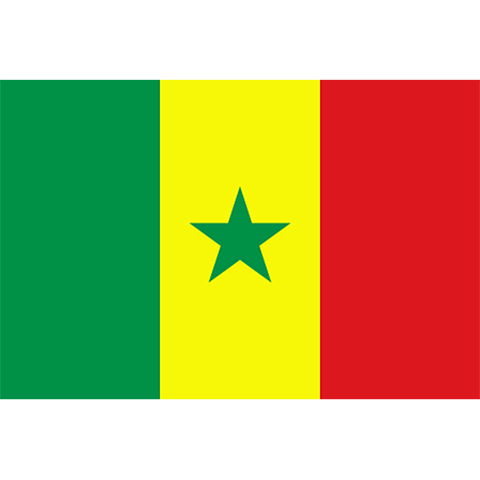Nationsflagga Senegal