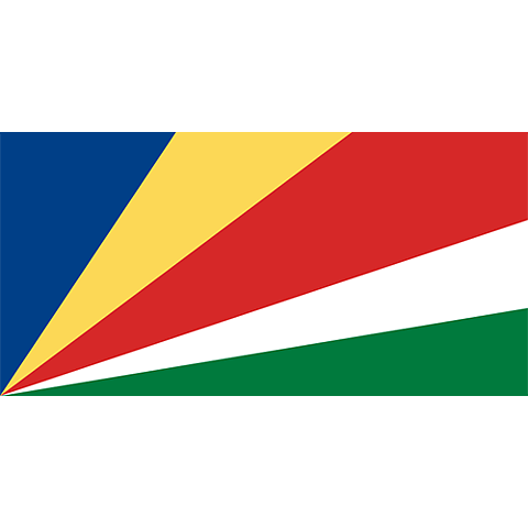 Nationsflagga Seychellerna