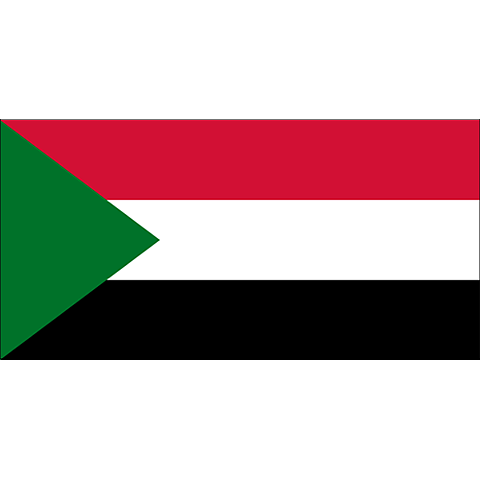 Nationsflagga Sudan