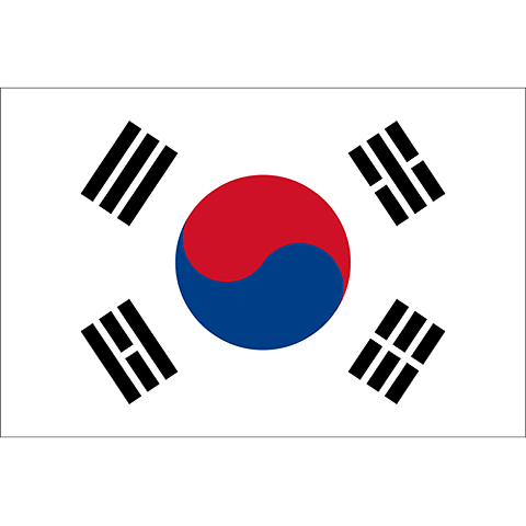 Nationsflagga Sydkorea