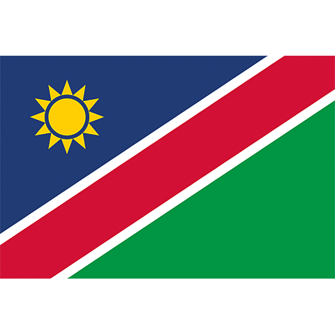 Nationsflagga Namibia