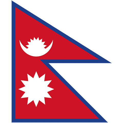 Nationsflagga Nepal