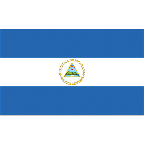 Nationsflagga Nicaragua