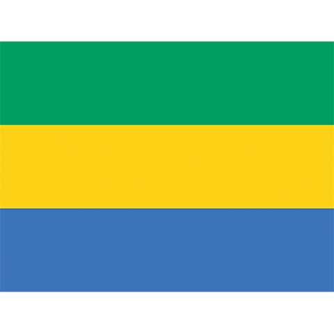Nationsflagga Gabon