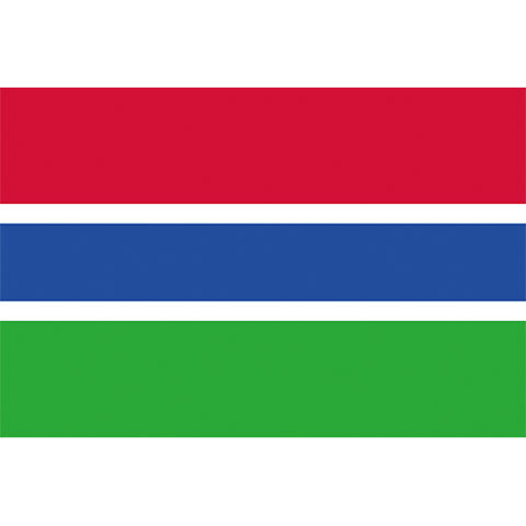 Nationsflagga Gambia