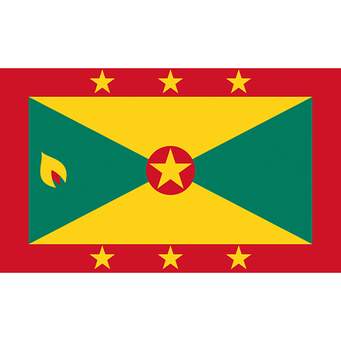 Nationsflagga Grenada