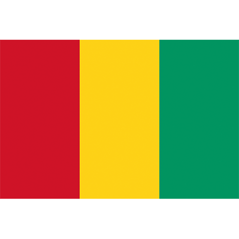 Nationsflagga Guinea