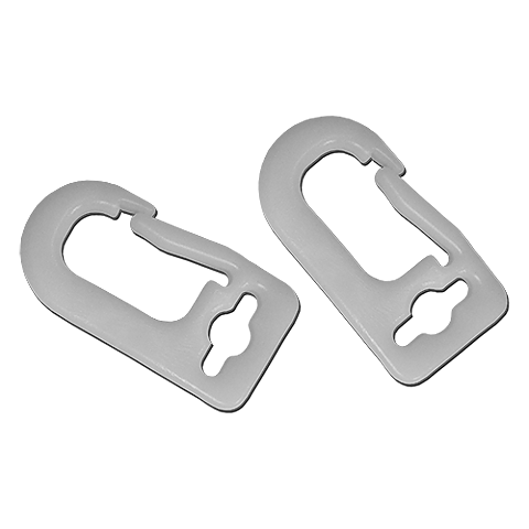 Flagghake, karbinhake plast 2-pack