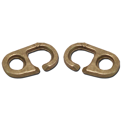 Flagghake, mässing 2-pack