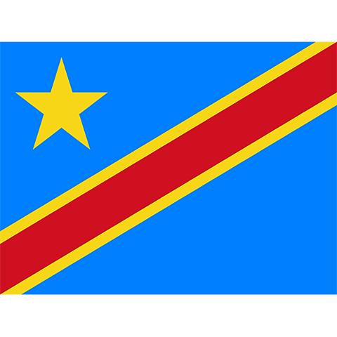 Nationsflagga Demokratiska republiken Kongo