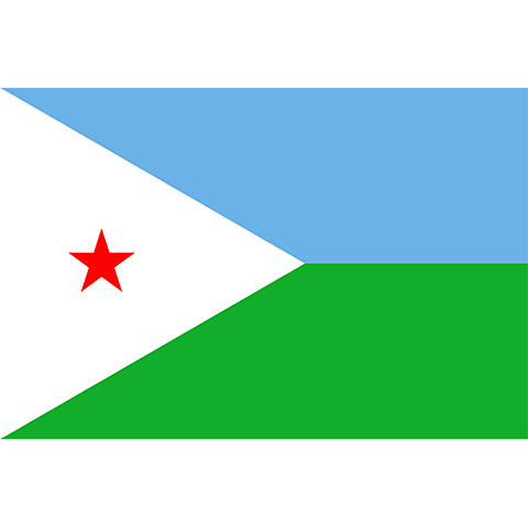 Nationsflagga Djibouti