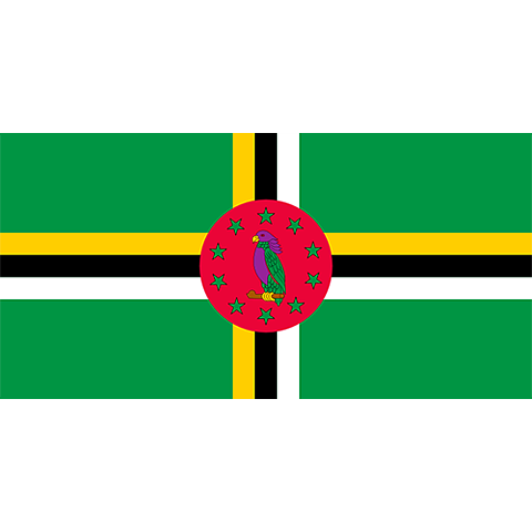 Nationsflagga Dominica
