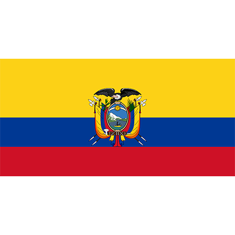 Nationsflagga Ecuador
