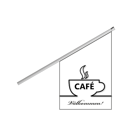 Kioskflagga Cafe nr 1