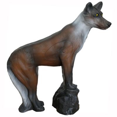 Varg på sten (Canis Lupus)
