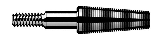 Adapter gängad för insats