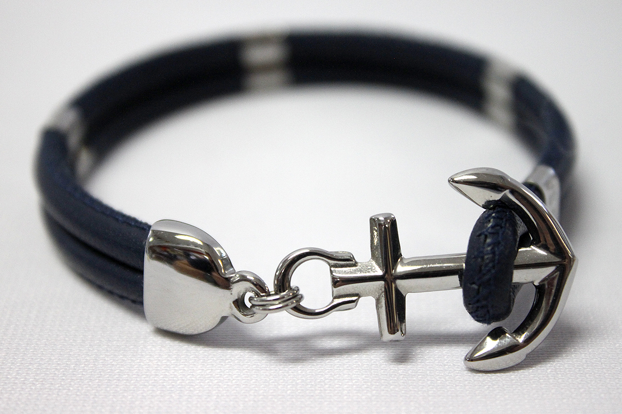 New Haven Ankararmband Läder