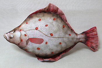 Rödspotta kudde 43x28 cm