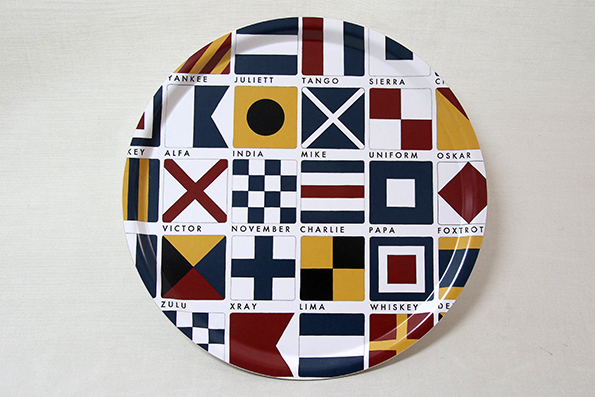 Signalflaggs bricka 38 cm