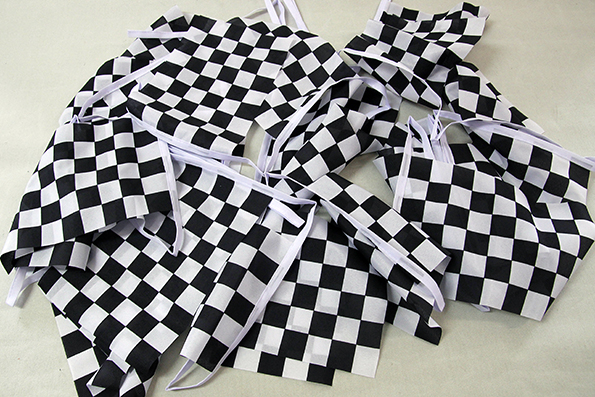 Checker Flaggspel 15x22 cm