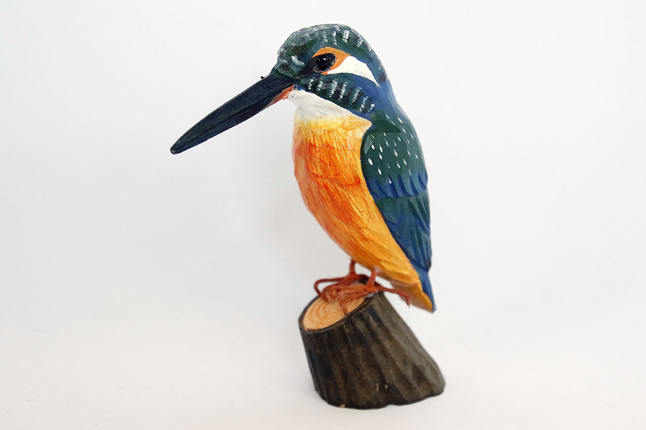 Kingfisher Wood 13x9x6 cm