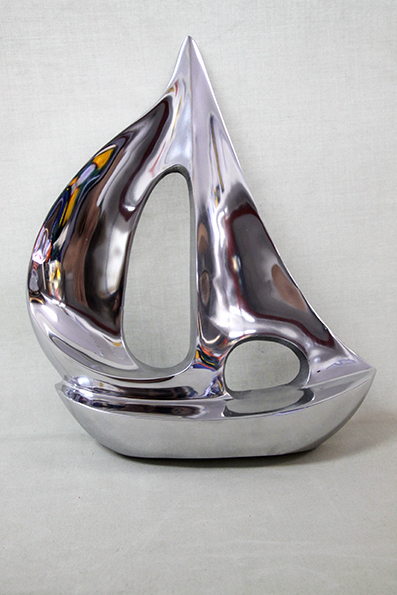 Halvmodell Segelbåt 42x33 cm - 2