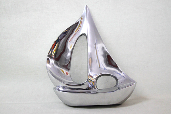 Halvmodell Segelbåt 42x33 cm