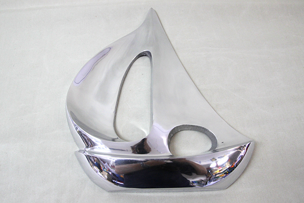 Halvmodell Segelbåt 42x33 cm - 3