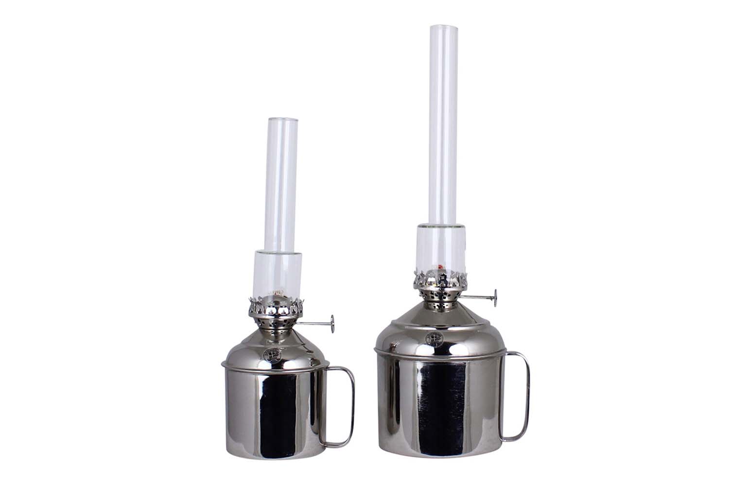Linne kerosene lamp Nickel 27 cm - 3
