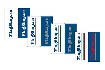 Company flag 300x120 cm - 10 m Flagpole