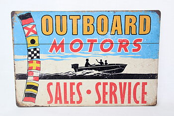 Outboard plate 60 x 40 cm