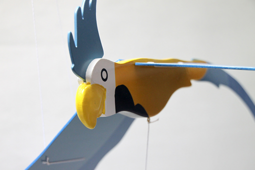 Flying Parrot 100x65 cm