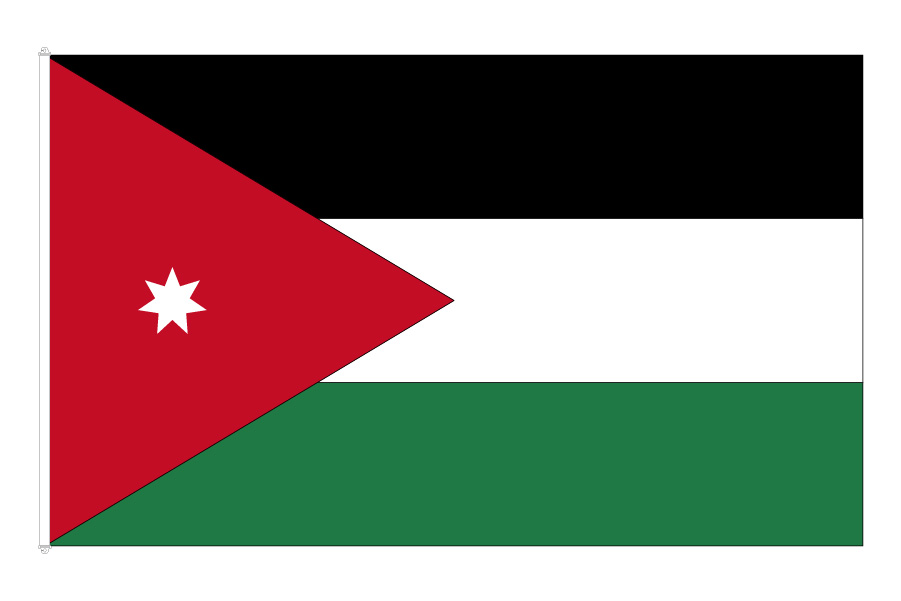 Flag of Jordan - Flaggfabriken