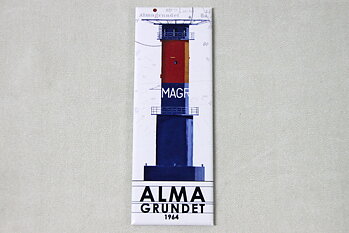 Almagrundet Kylskåpsmagnet 12x4 cm