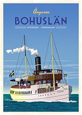 Steamer Bohuslän poster 50x70 cm