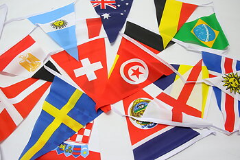 World Cup 2018 Pennant flag game 20x30 cm