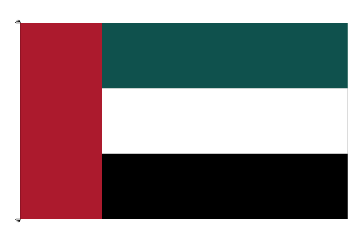 För. Arabemiraten Flagga