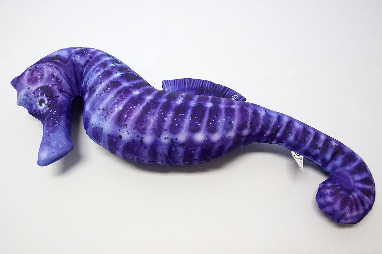 seahorse cushion 60x23 cm