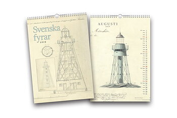 Väggkalender Svenska Fyrar - 2019