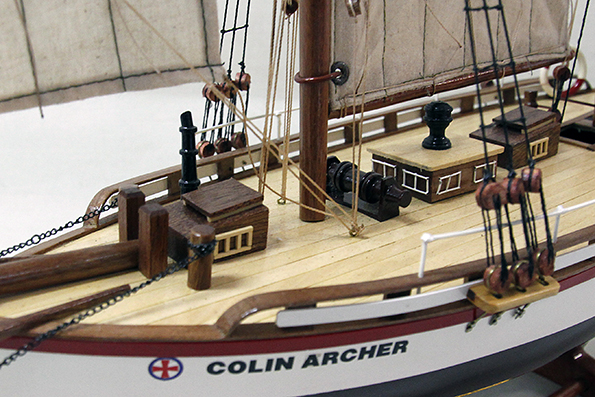 Collin Archer Båt 67x67 cm - 3