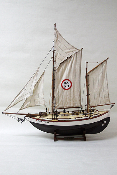 Collin Archer Båt 67x67 cm - 2